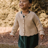 Oatmeal Posie Cardigan
