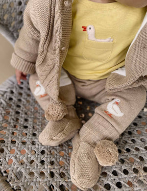 Biscuit Pom Pom Bootie