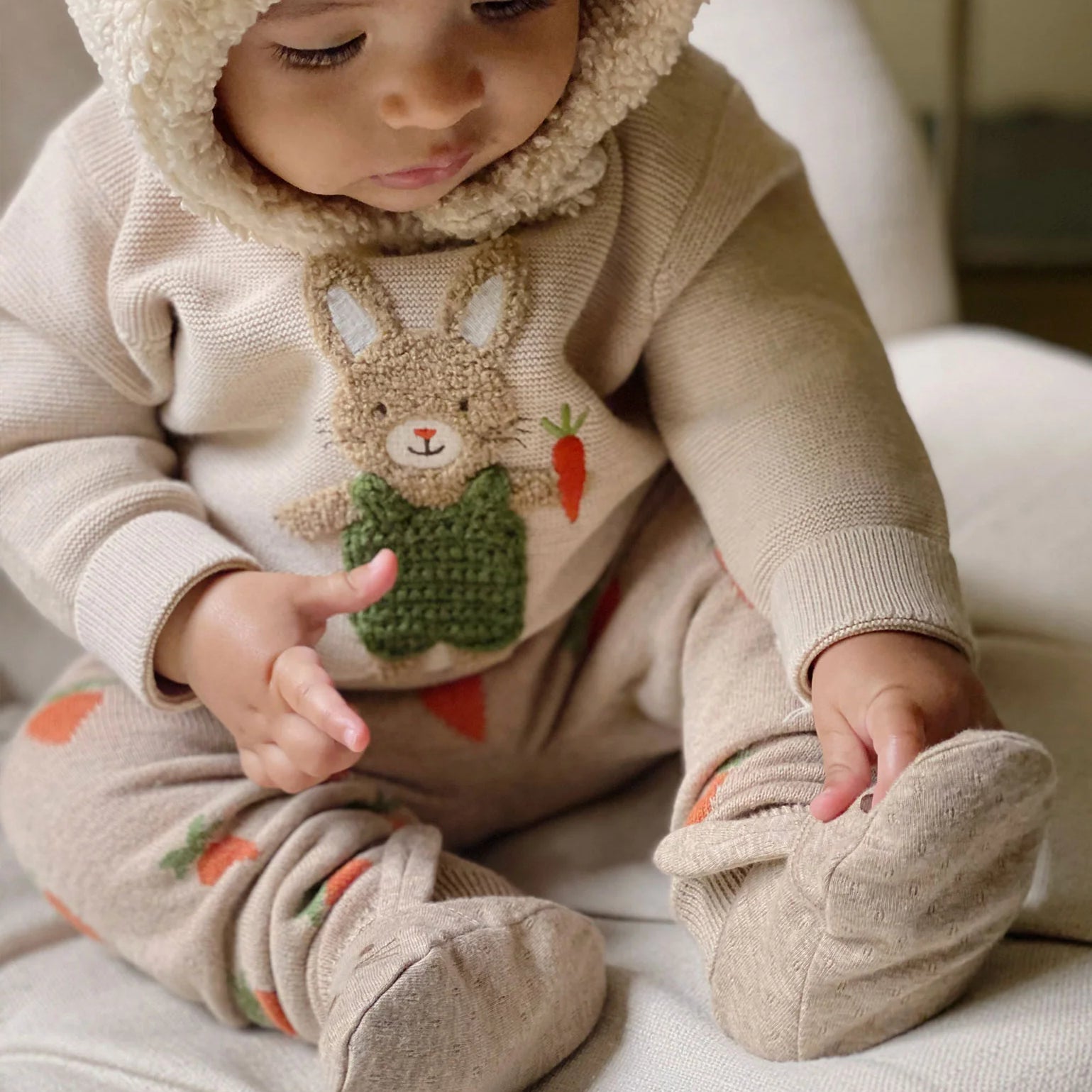 Oatmeal Bunny Jumper