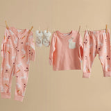 Hungry Bunny Textured Footless Onesie