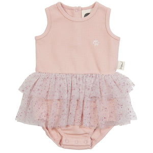 Peony Waffle Tutu Romper