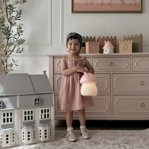 Fairy House Carry Lantern - Pink & White
