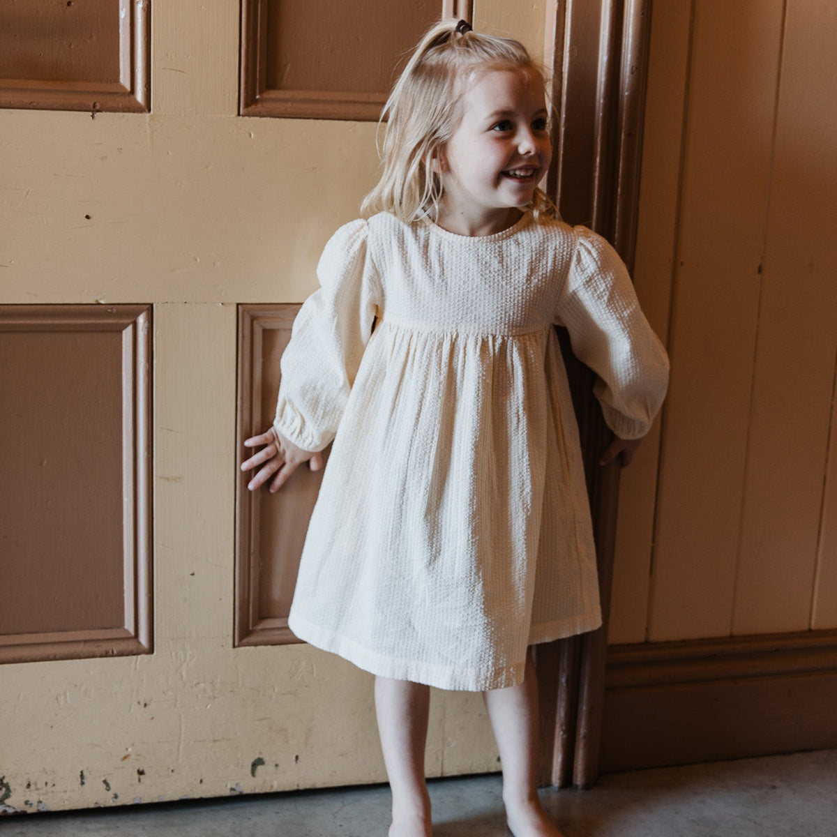 Pixie Dress (Custard)