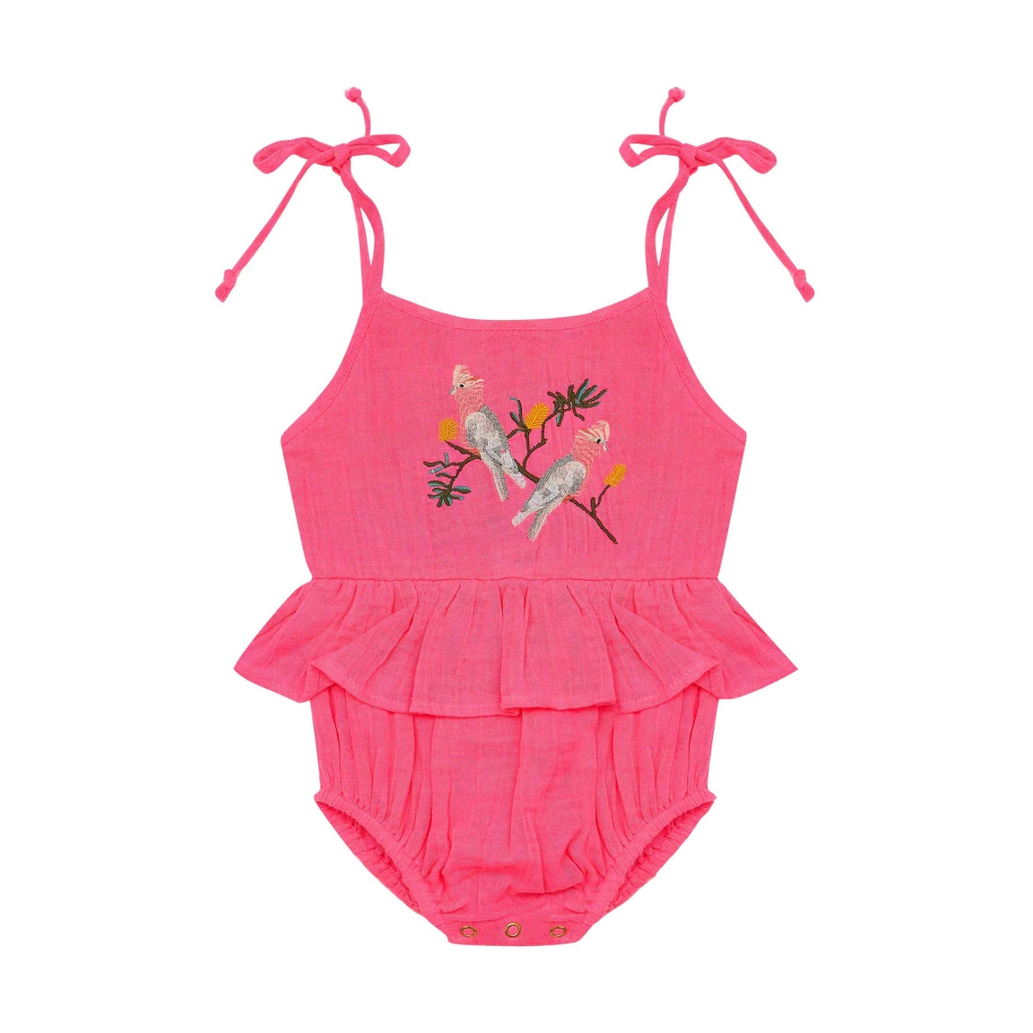 Polly Romper (Neon Blush)