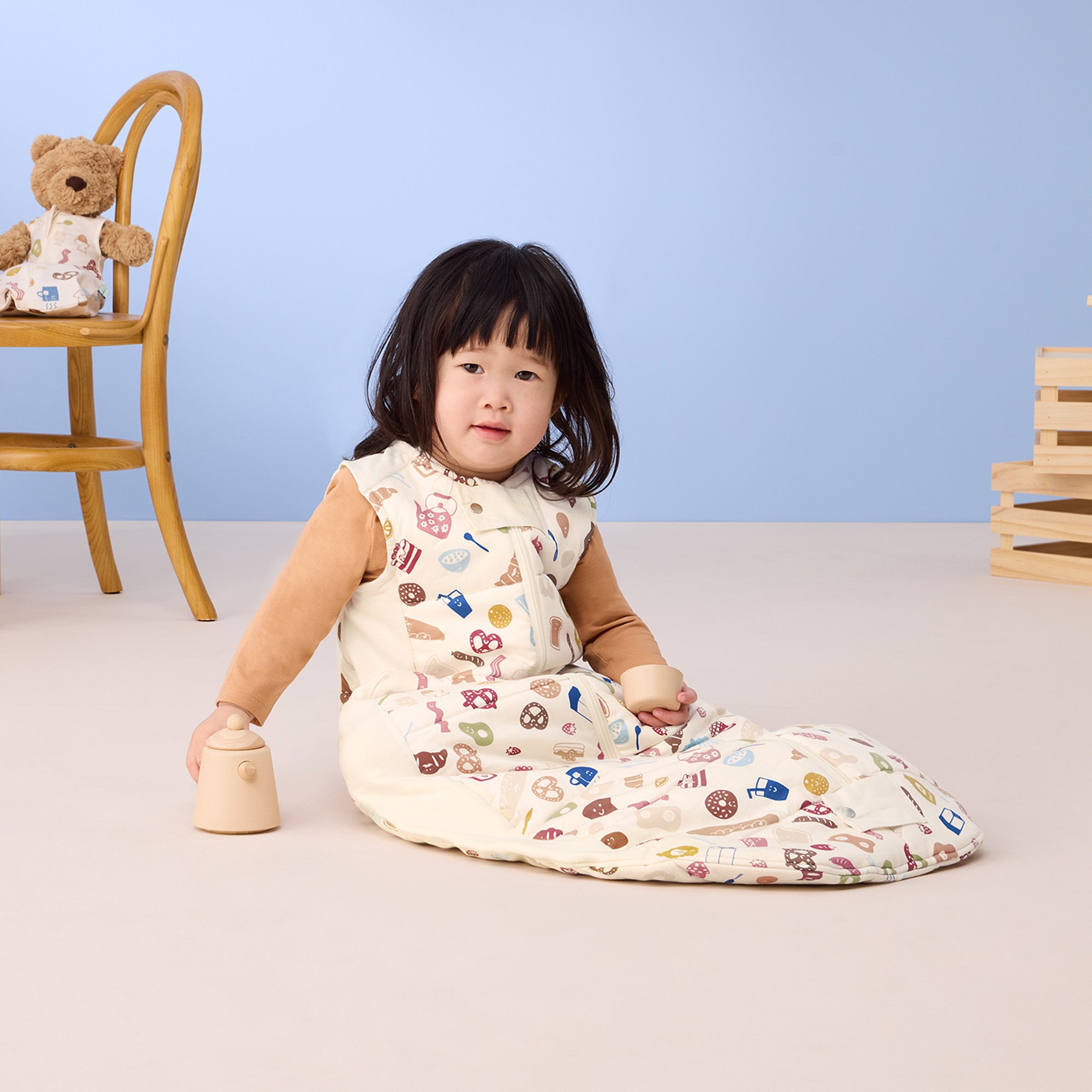 Sheeting Sleeping Bag 2.5 Tog (Bon Appetit)