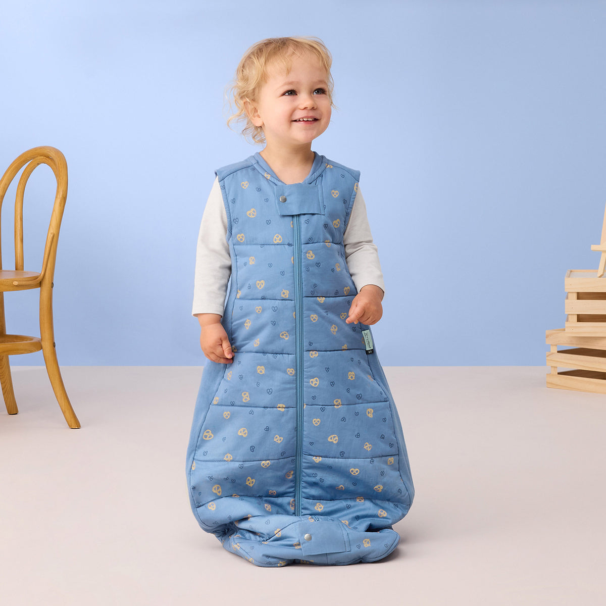 Sheeting Sleeping Bag 2.5 Tog (Petite Pretzel)