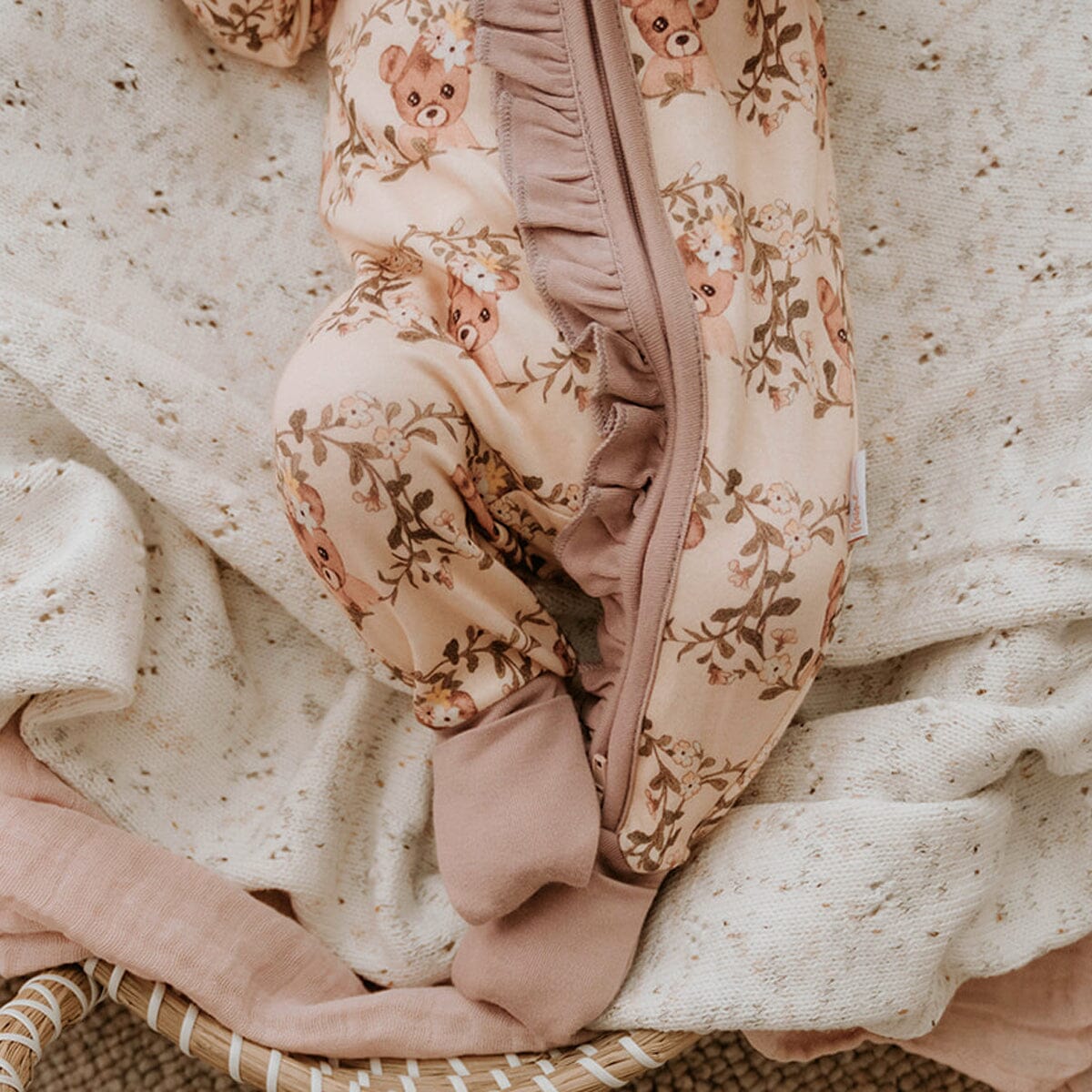 Vintage Teddies Zipsuit