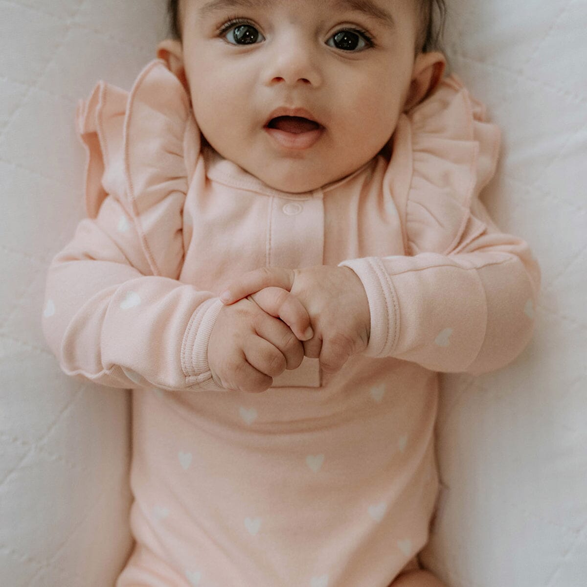 Pink Hearts LS Bodysuit