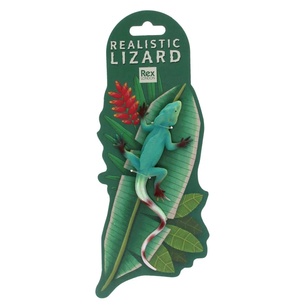 Realistic Toy Double Crown Lizard