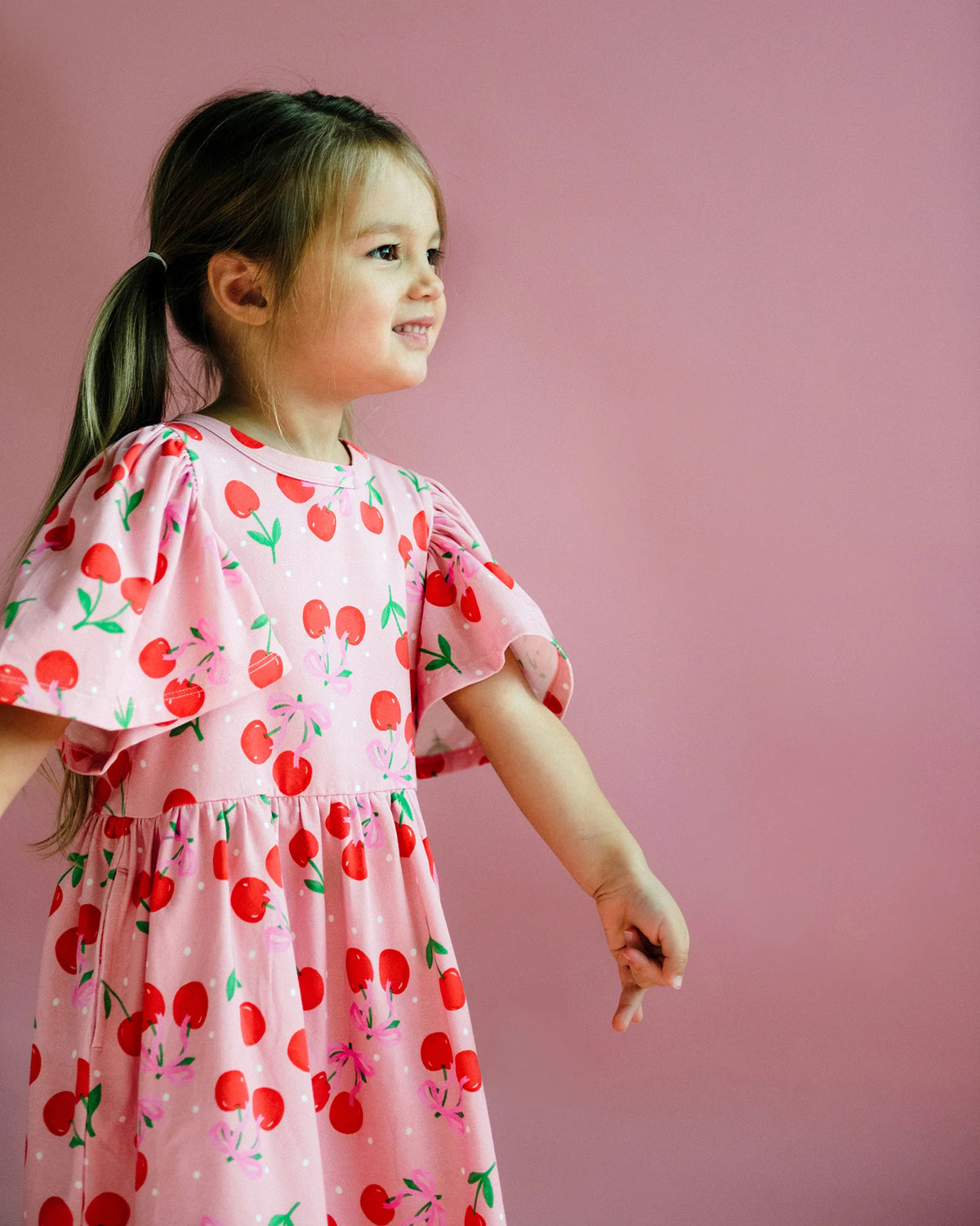 Cherry Polka SS Holiday Dress