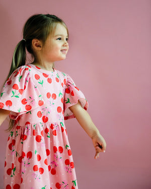 Cherry Polka SS Holiday Dress
