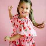Cherry Polka SS Holiday Dress