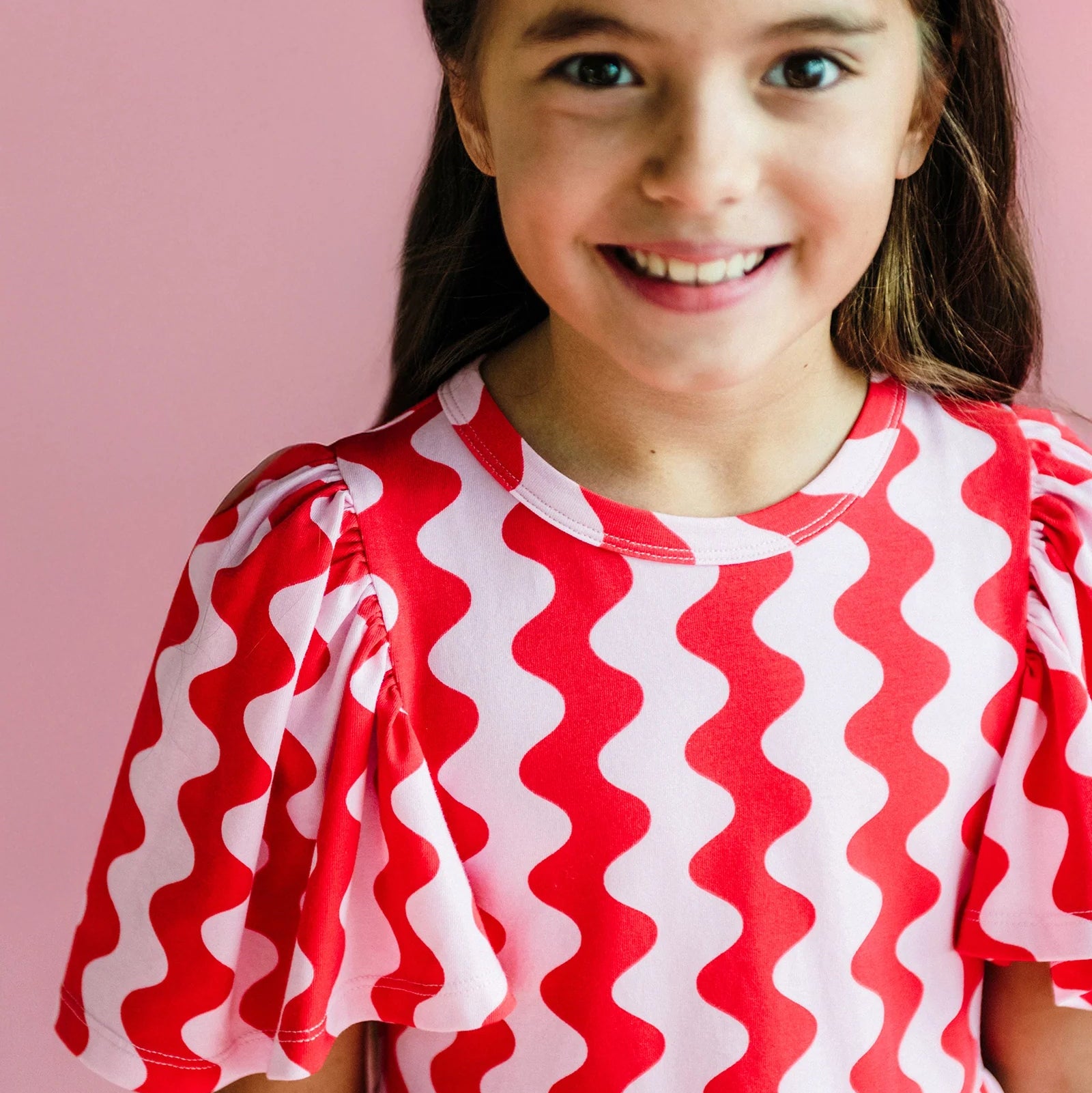 Wavy SS Holiday Dress