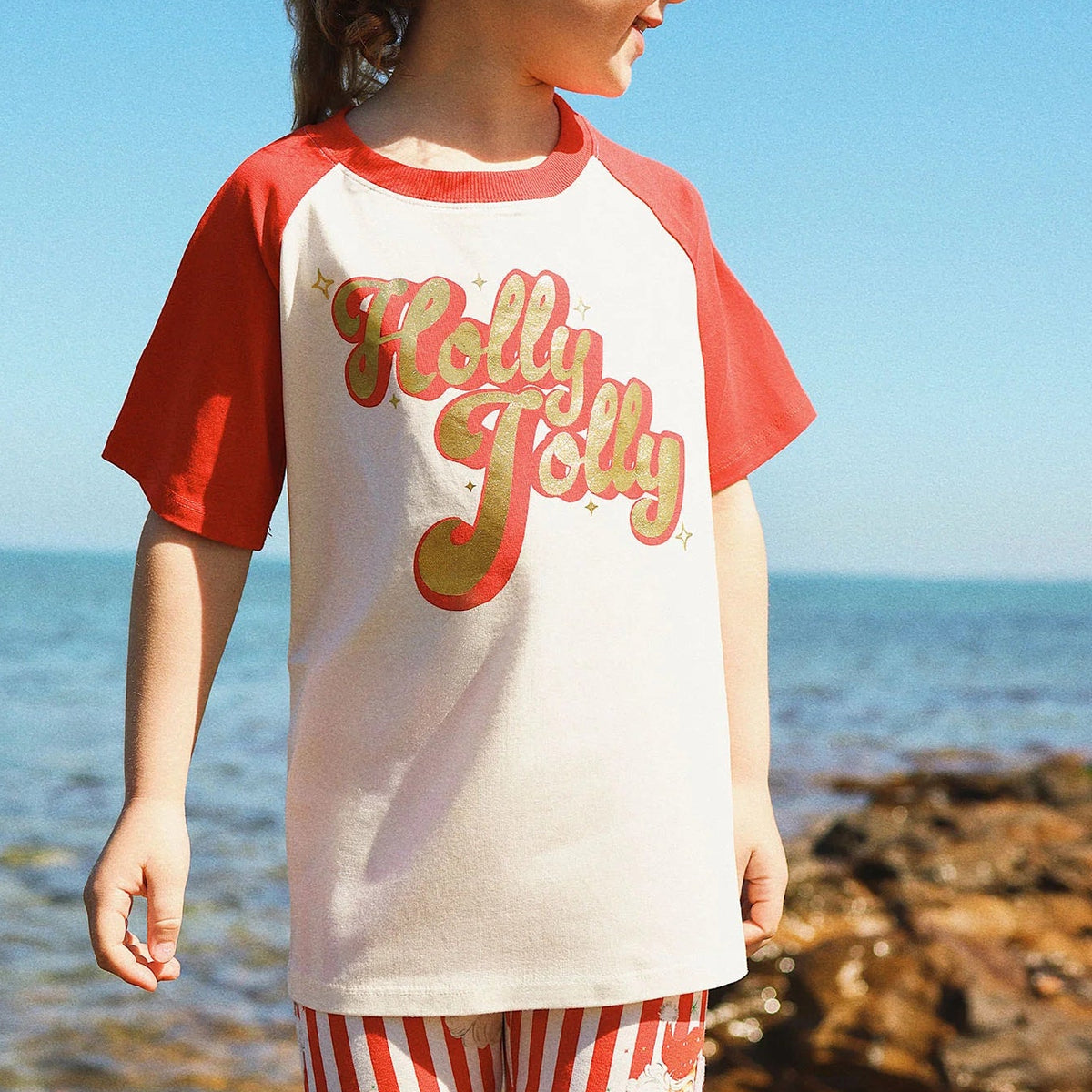 Holly Jolly Kylie Raglan SS Tee