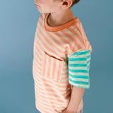 Printed Stripe SS Tee