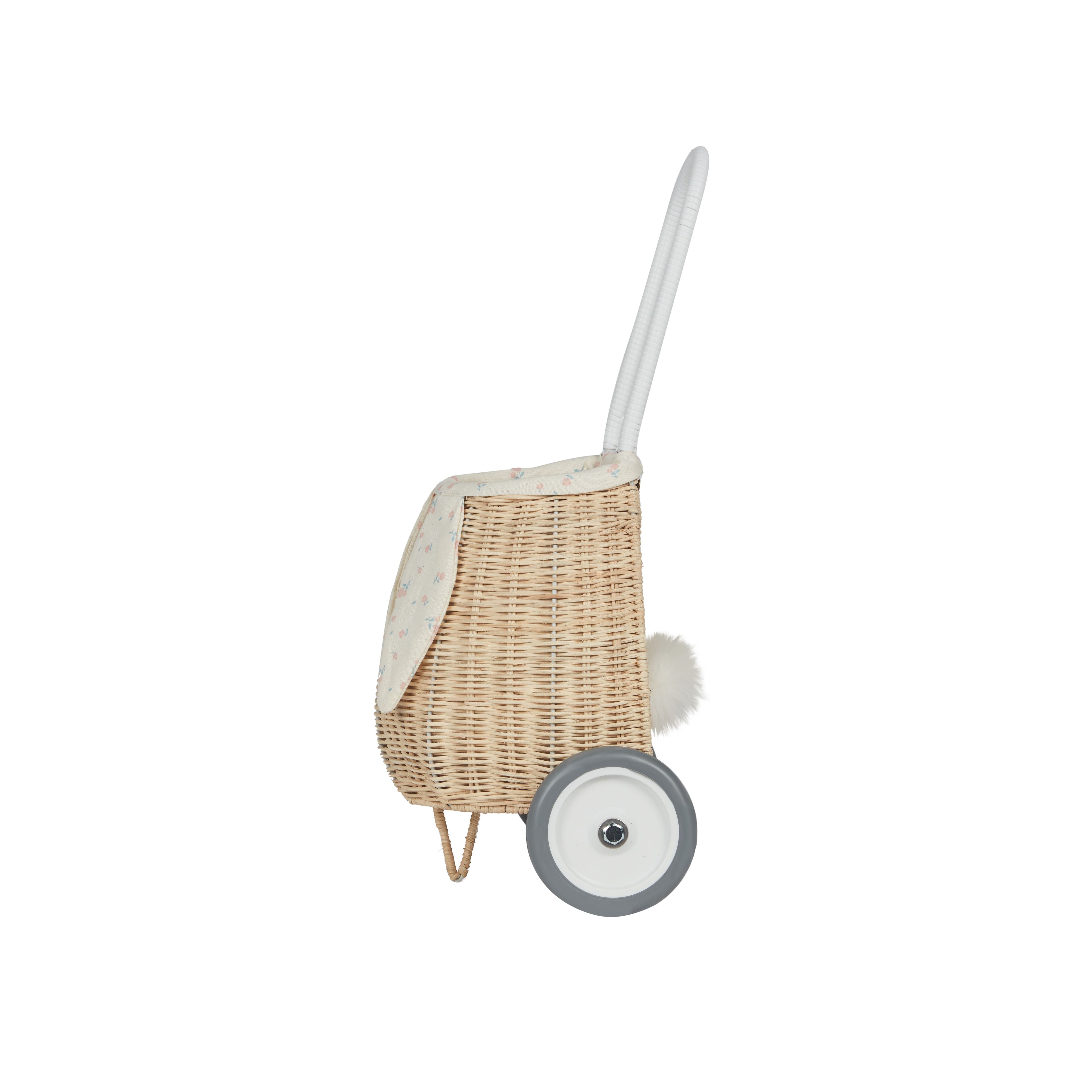 Rattan Bunny Luggy with Lining - Pansy