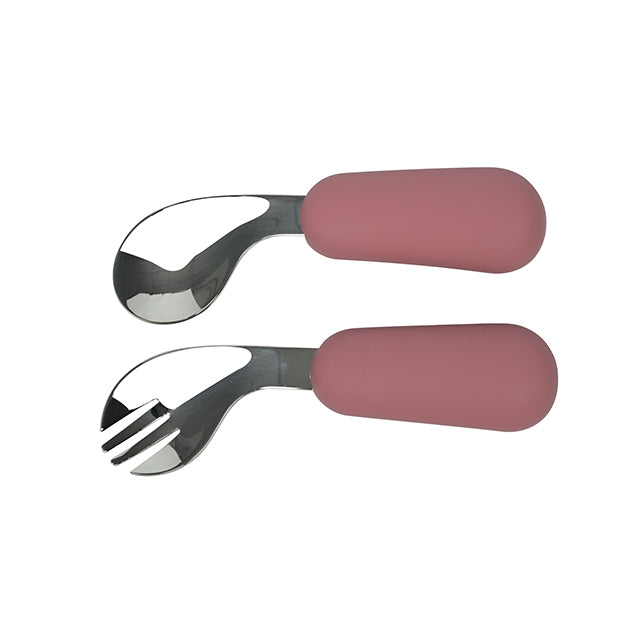 Curved Spoon & Fork (9 Colours)