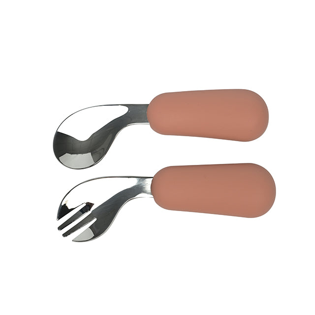 Curved Spoon & Fork (9 Colours)