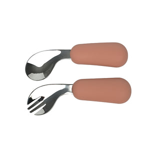 Curved Spoon & Fork (9 Colours)