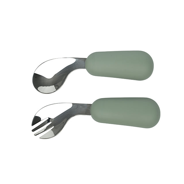 Curved Spoon & Fork (9 Colours)
