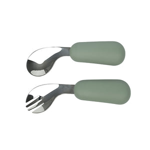 Curved Spoon & Fork (9 Colours)