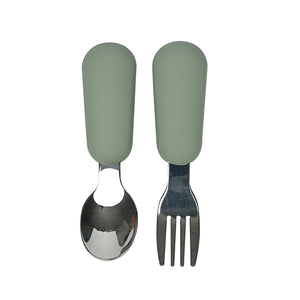 Straight Spoon & Fork (9 Colours)