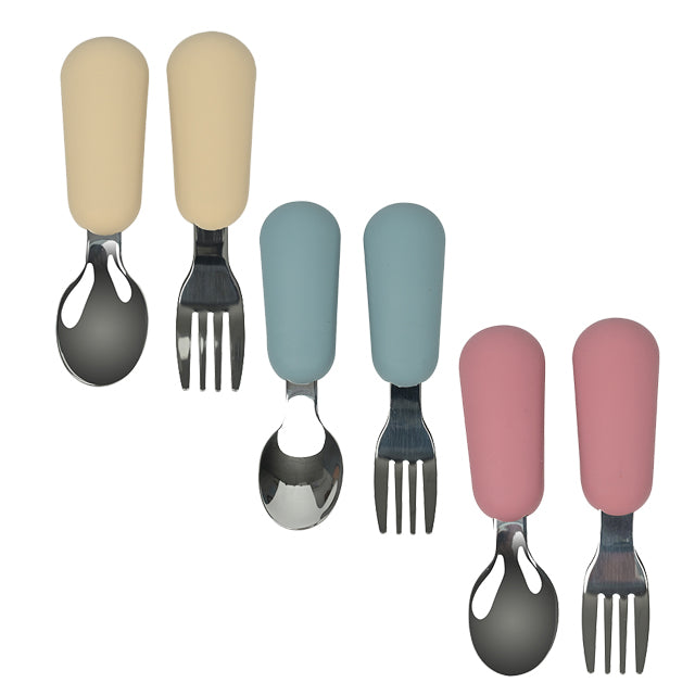 Straight Spoon & Fork (9 Colours)