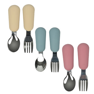 Straight Spoon & Fork (9 Colours)