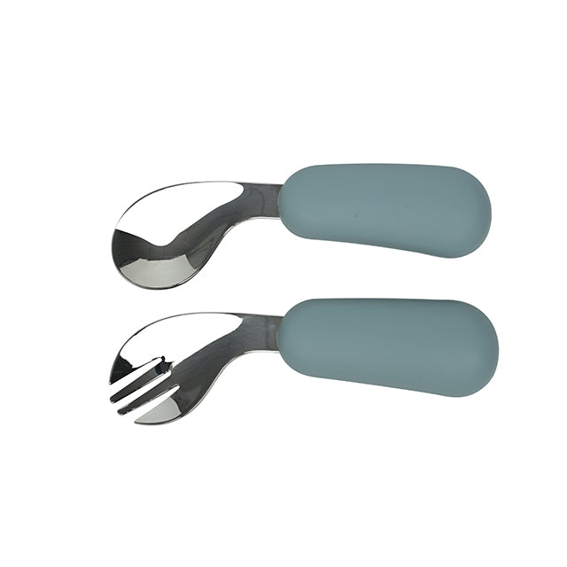 Curved Spoon & Fork (9 Colours)