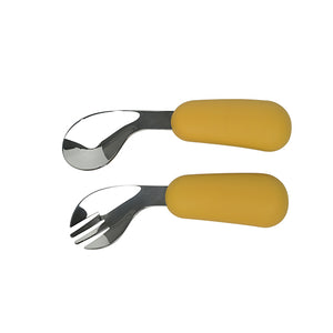 Curved Spoon & Fork (9 Colours)