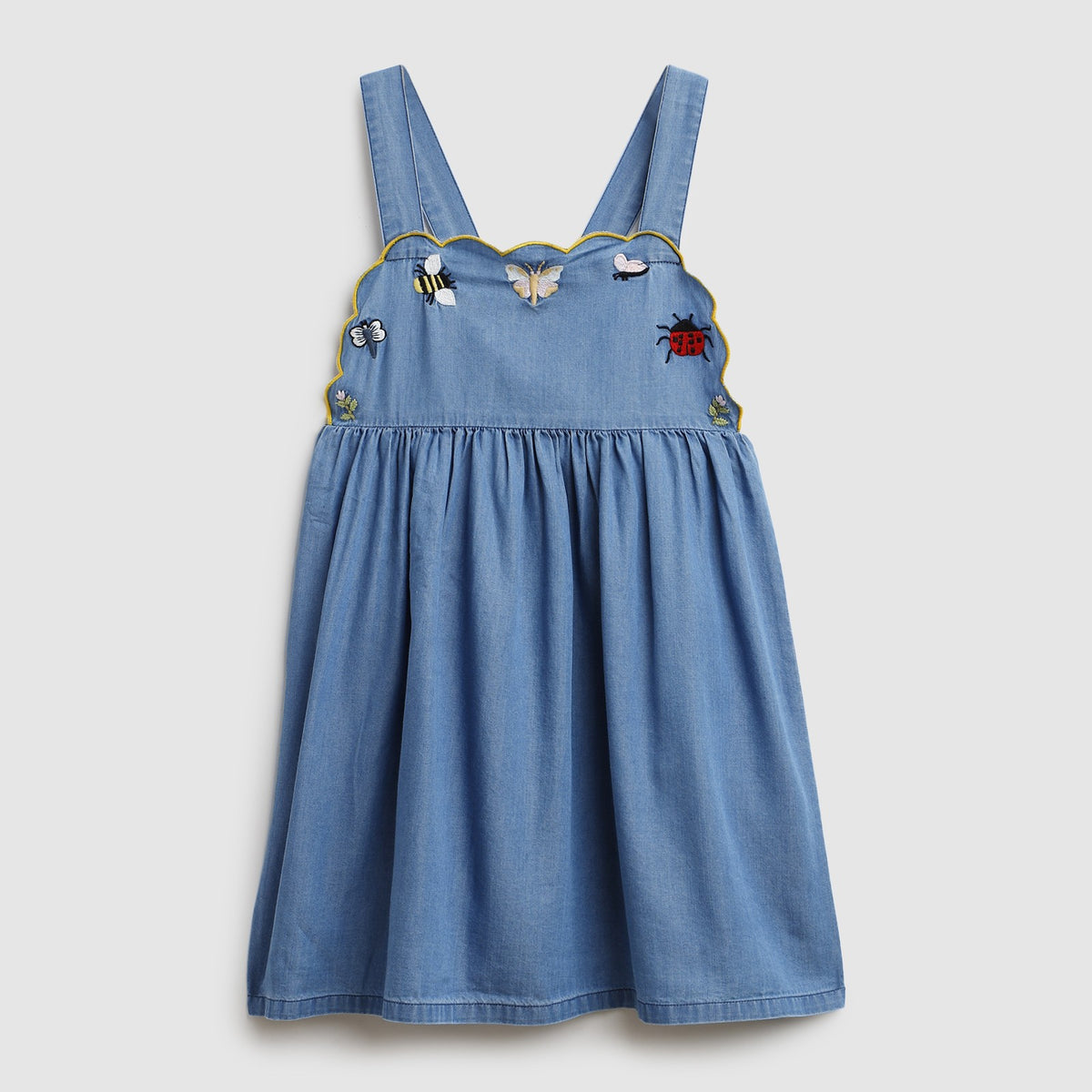 Gia Dress - Chambray - Kawaii Kids Gia Dress - Chambray - Kawaii Kids