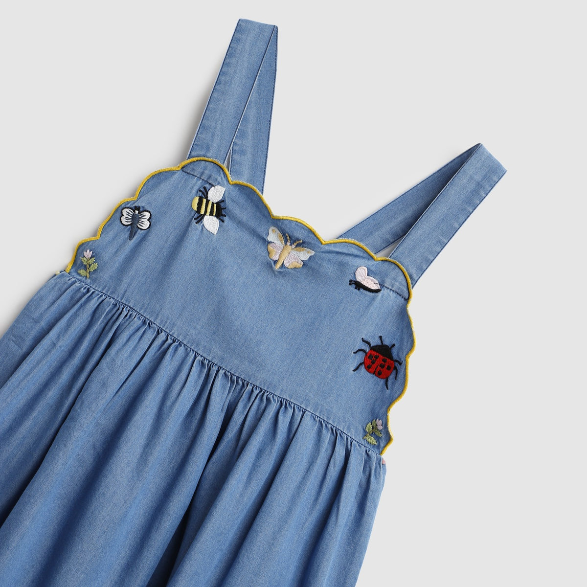 Gia Dress - Chambray - Kawaii Kids Gia Dress - Chambray - Kawaii Kids
