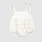 Stevie Playsuit (White Anglaise)