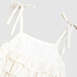 Stevie Playsuit (White Anglaise)