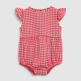 Marina Playsuit (Red/White)