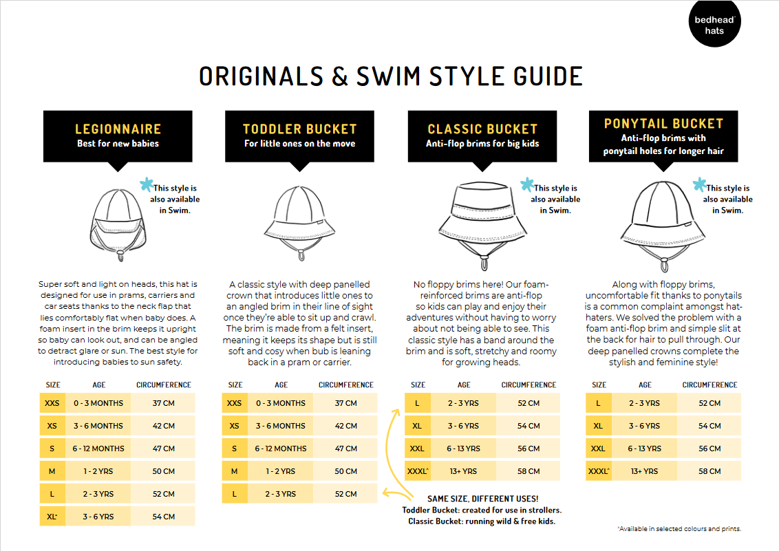 Lounger Baby Riversible Flap Sun Hat (Finley/Blanc)