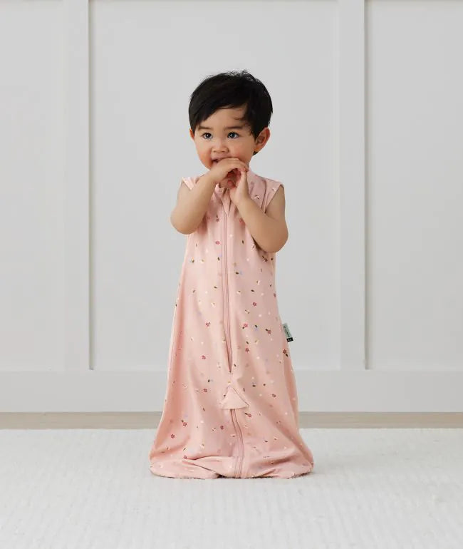 Jersey Sleep Suit Bag 0.2 tog (Daisies)