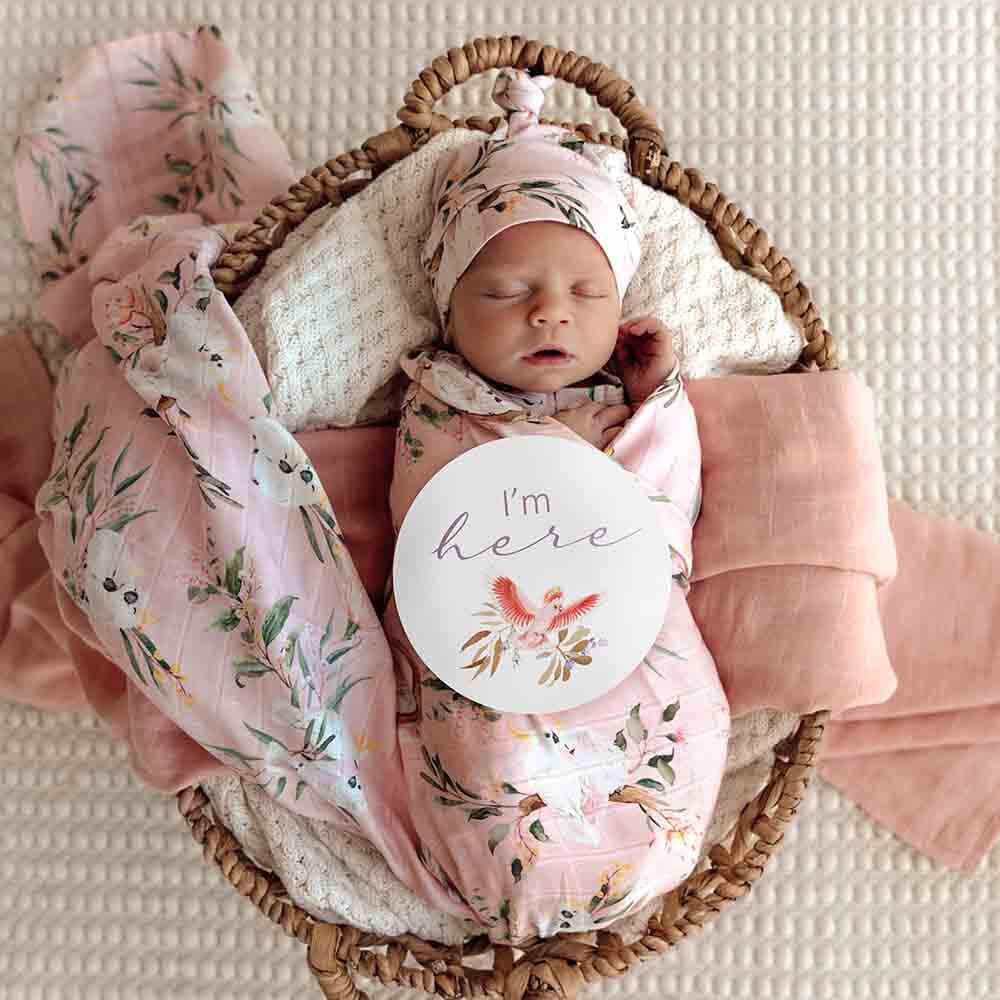 Cockatoo & Mint Reversible Milestone Cards