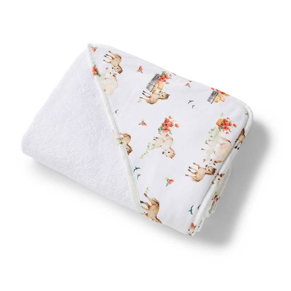 Pony Pals Organic Hooded Baby Towel