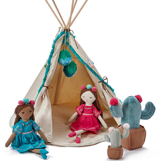 Woodstock Wigwan-Doll`s Teepee (Aqua)