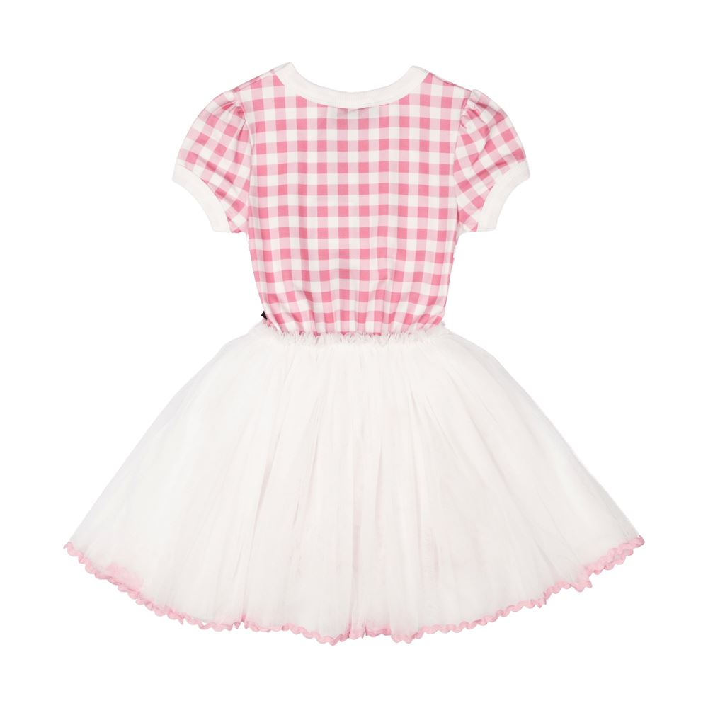 Pink Gingham Santa Circus Dress