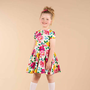 Chintz Waisted Dress