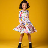 CANDYLAND WAISTED DRESS