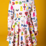 CANDYLAND WAISTED DRESS