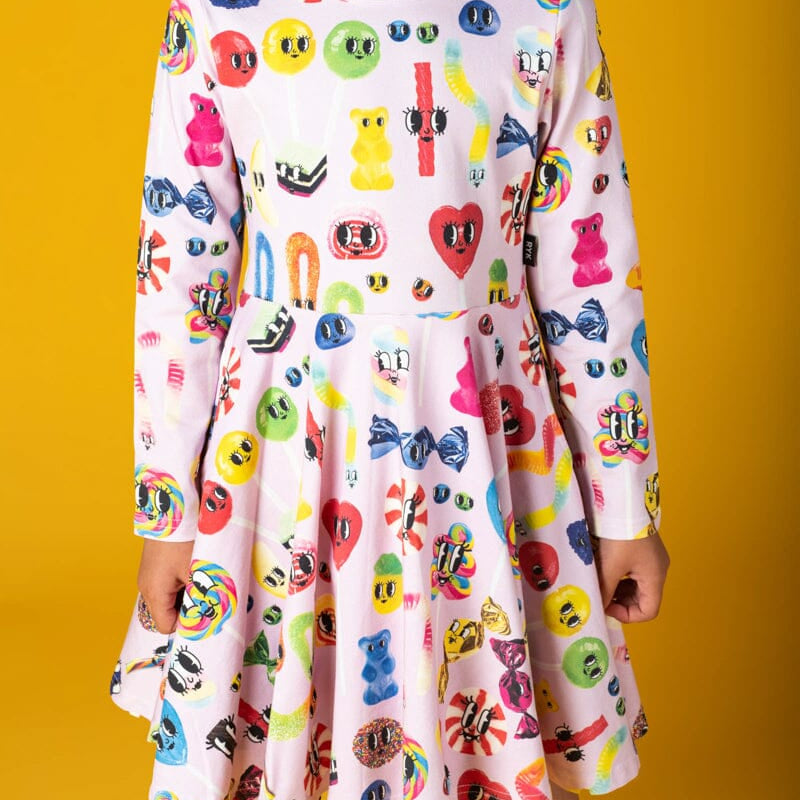 CANDYLAND WAISTED DRESS