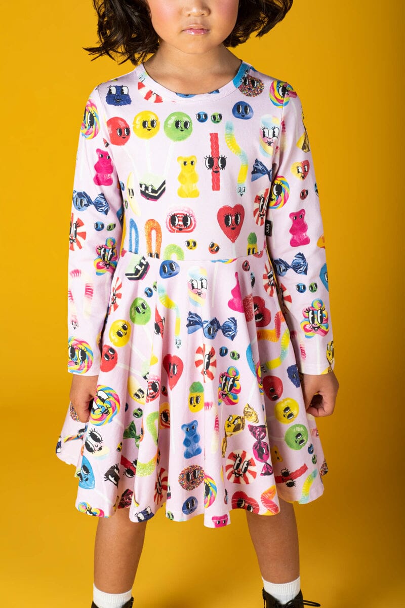 CANDYLAND WAISTED DRESS