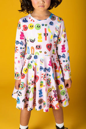 CANDYLAND WAISTED DRESS