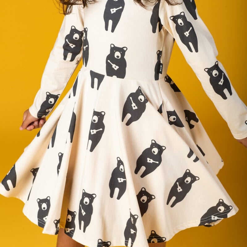 GUITAR BEAR WAISTED DRESS
