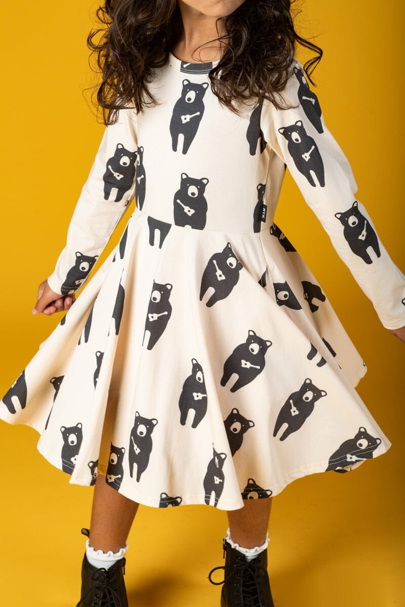 GUITAR BEAR WAISTED DRESS