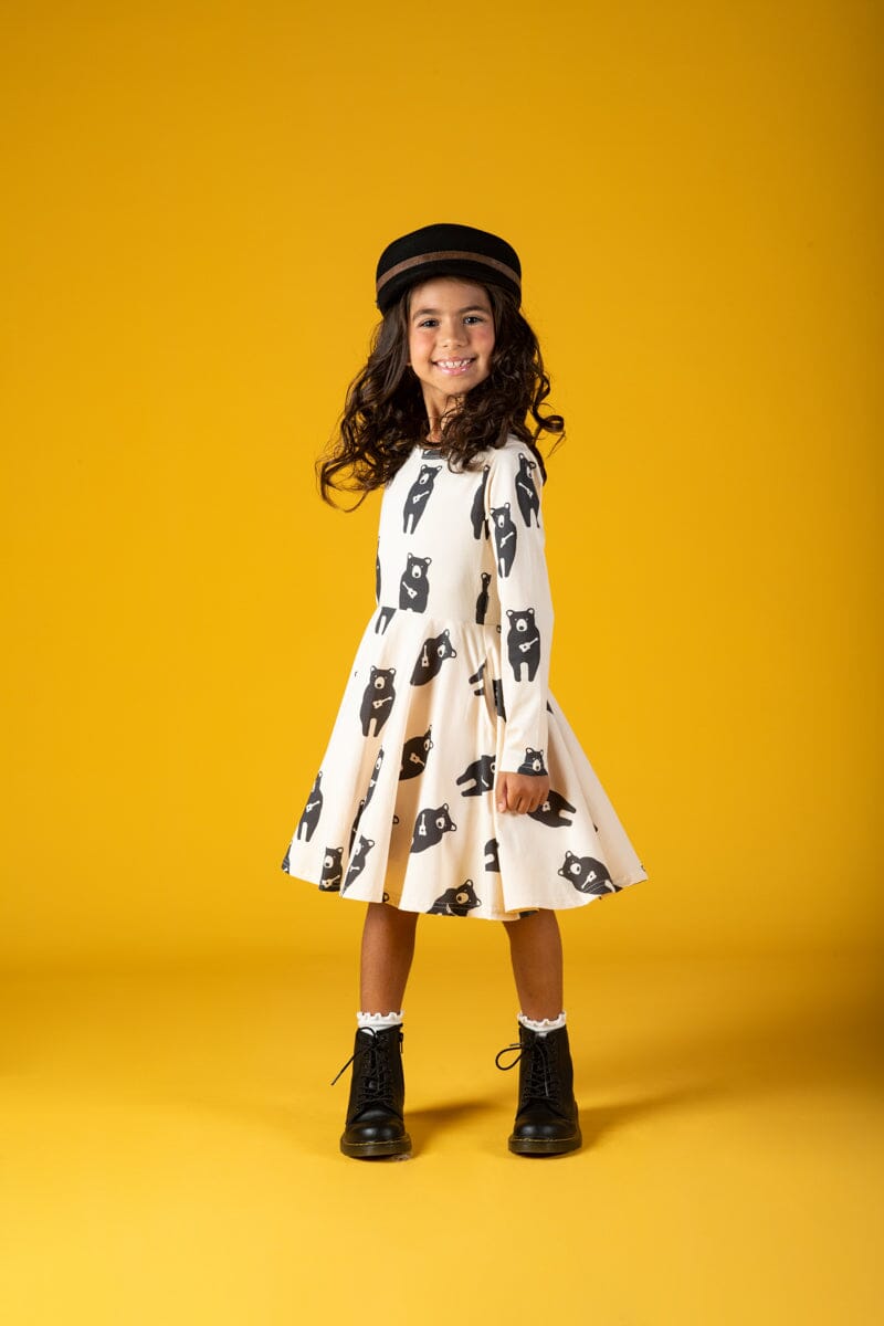 GUITAR BEAR WAISTED DRESS